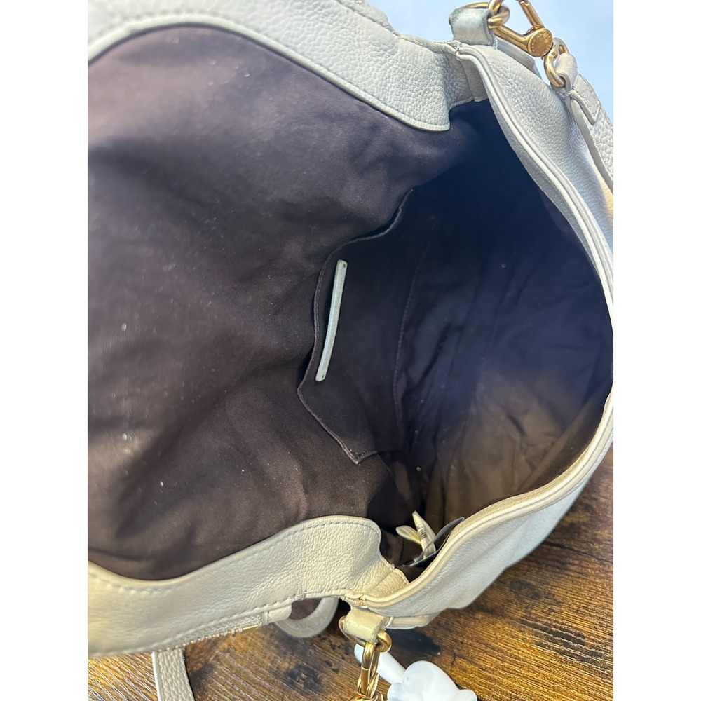 Marc by Marc Jacobs Classic Q NATASHA Biege Crossbody Leather Shoulder Bag *Flaw - Picture 8 of 16